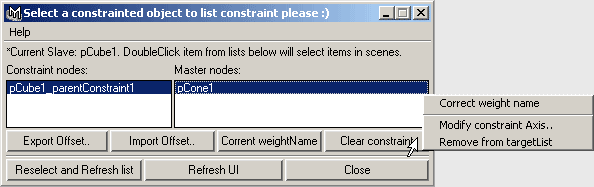 ConstraintLister